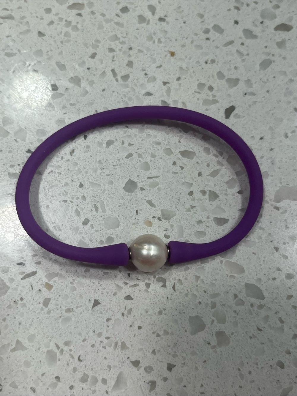 Maui Pearl Accent Silicone Bracelet